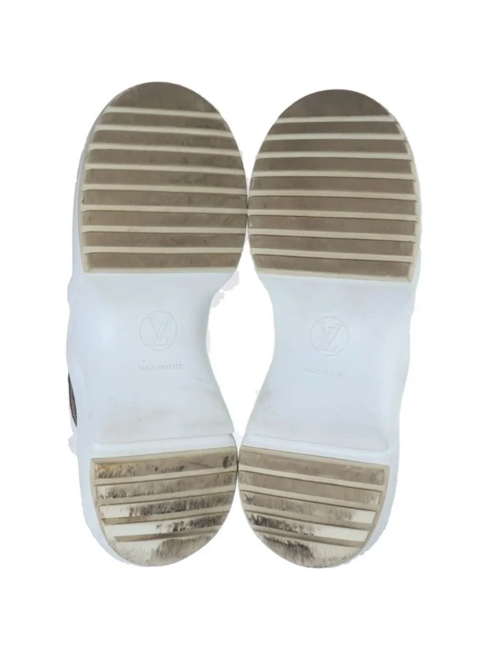 Louis Vuitton Arclight Line Platform Sneakers White Mesh Xleather